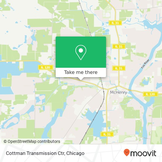 Cottman Transmission Ctr map