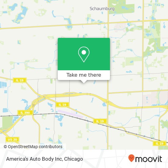 America's Auto Body Inc map