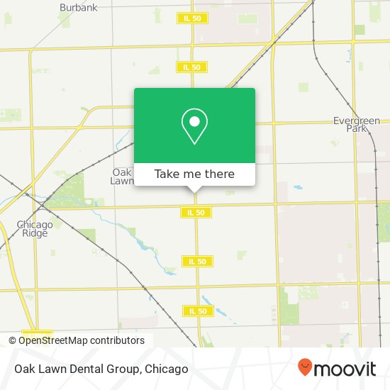Mapa de Oak Lawn Dental Group