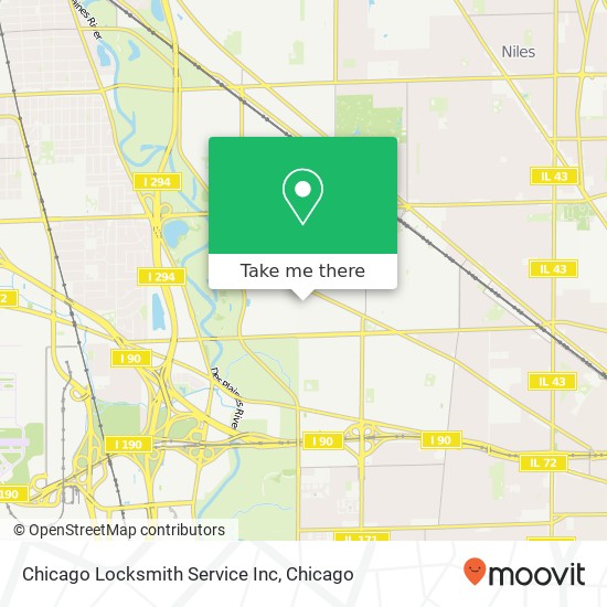 Chicago Locksmith Service Inc map