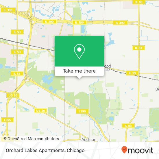 Orchard Lakes Apartments map