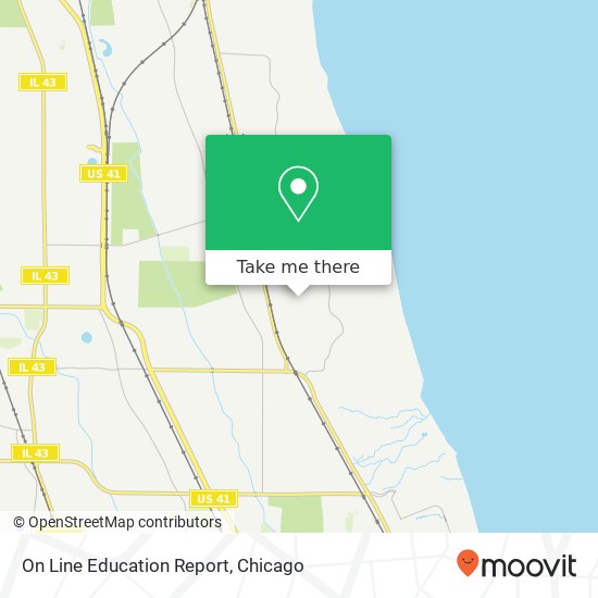 On Line Education Report map