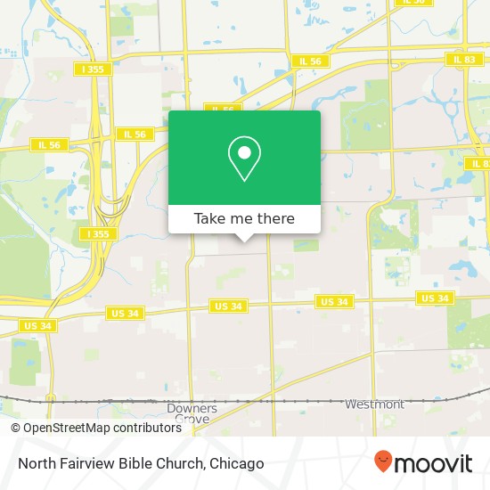 North Fairview Bible Church map