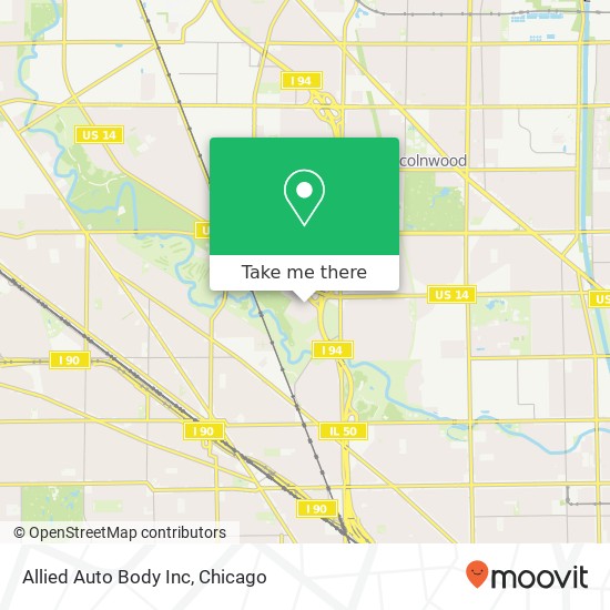 Allied Auto Body Inc map