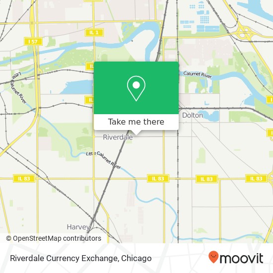 Mapa de Riverdale Currency Exchange