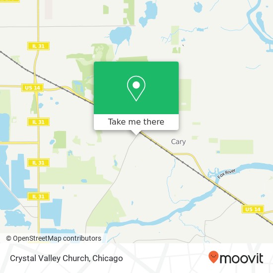 Crystal Valley Church map