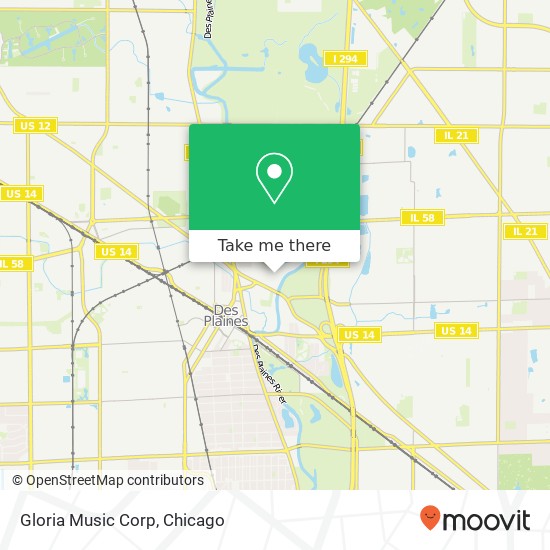 Gloria Music Corp map