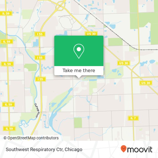 Southwest Respiratory Ctr map