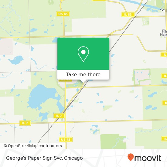 George's Paper Sign Svc map