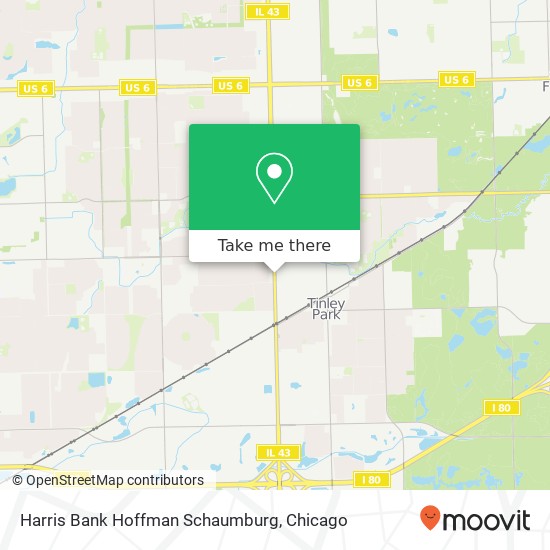 Mapa de Harris Bank Hoffman Schaumburg
