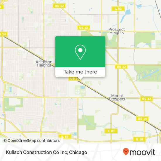Kulisch Construction Co Inc map