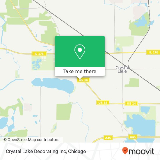 Crystal Lake Decorating Inc map