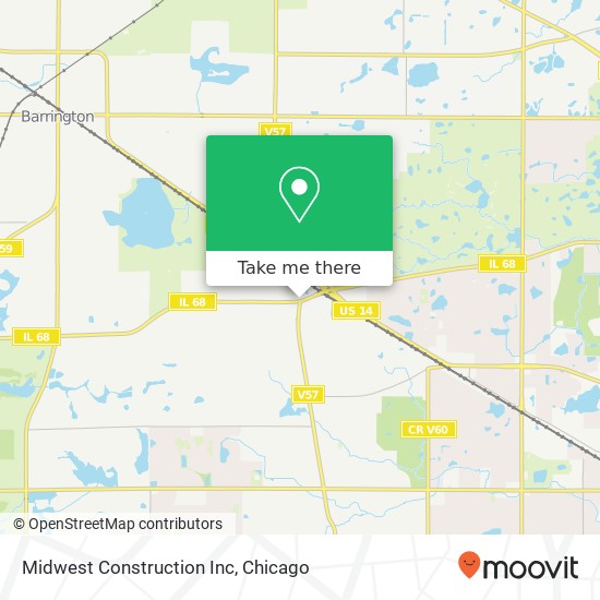 Mapa de Midwest Construction Inc