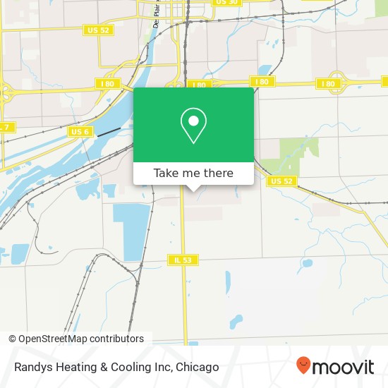 Mapa de Randys Heating & Cooling Inc