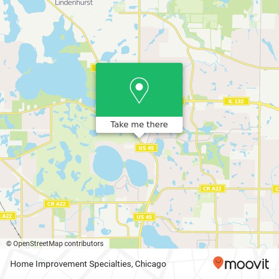 Home Improvement Specialties map