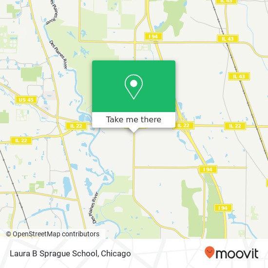 Laura B Sprague School map