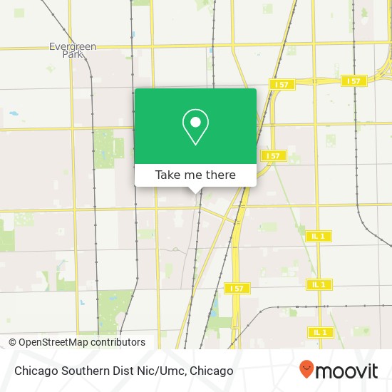 Chicago Southern Dist Nic/Umc map