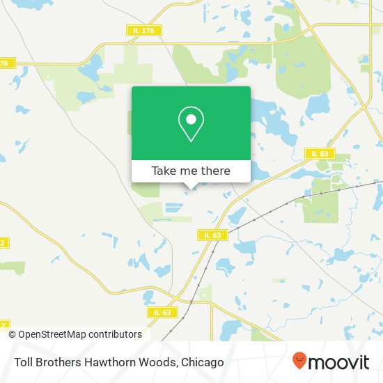 Mapa de Toll Brothers Hawthorn Woods