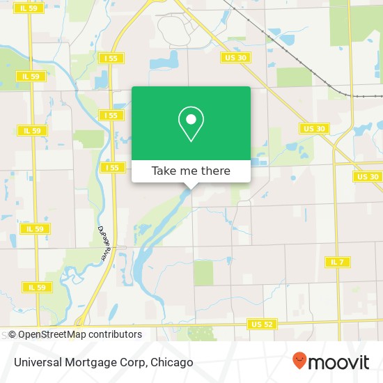 Universal Mortgage Corp map