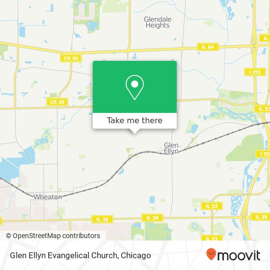 Mapa de Glen Ellyn Evangelical Church