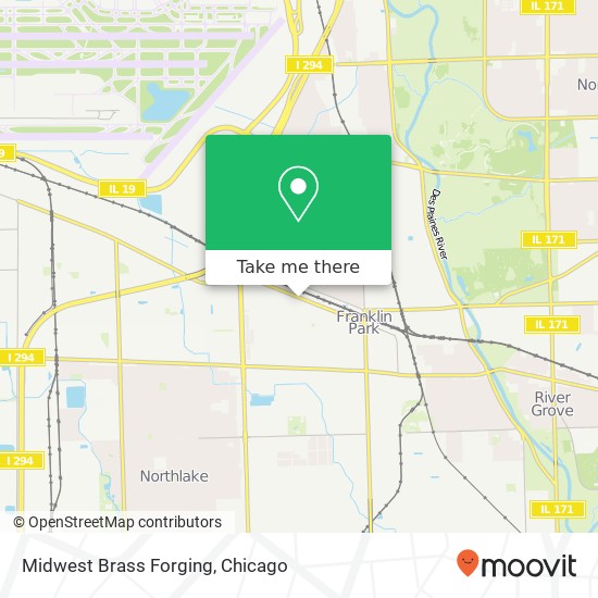 Midwest Brass Forging map