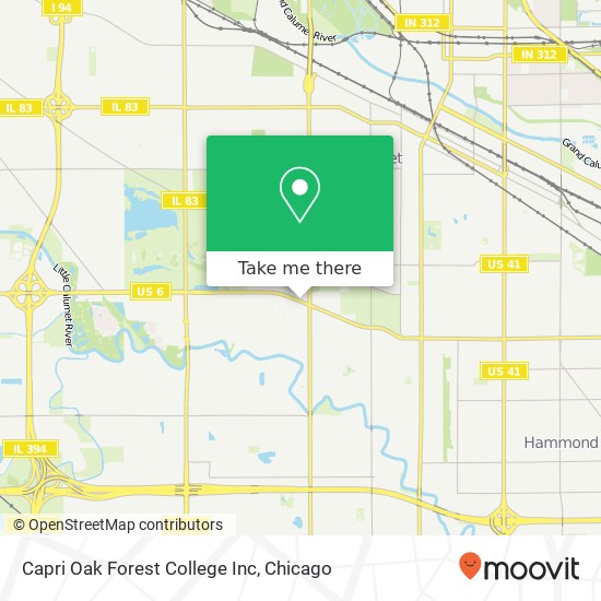 Capri Oak Forest College Inc map