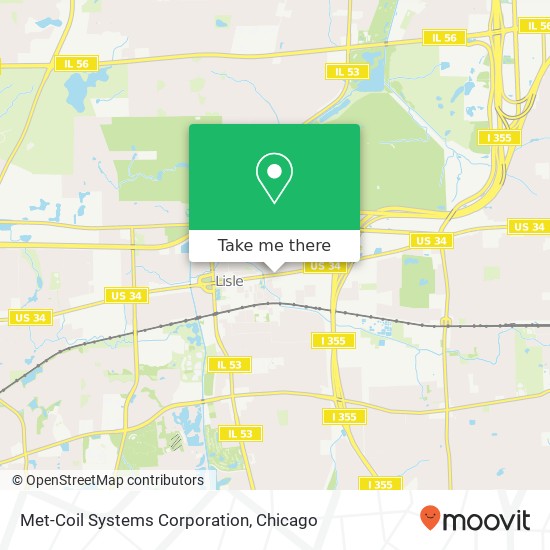 Mapa de Met-Coil Systems Corporation