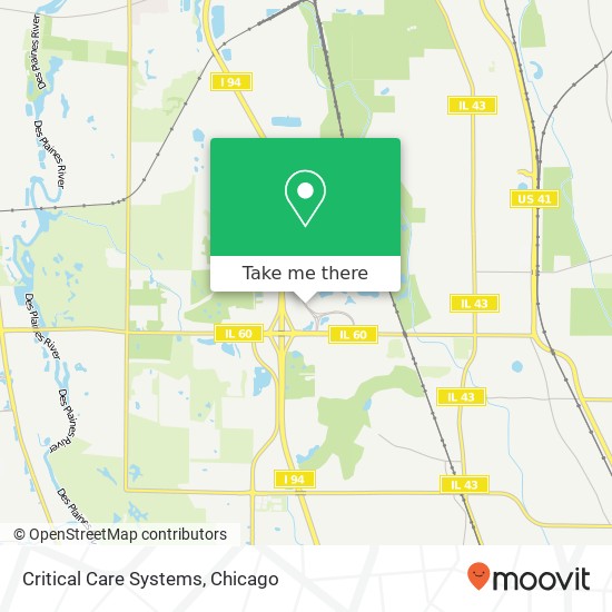 Mapa de Critical Care Systems