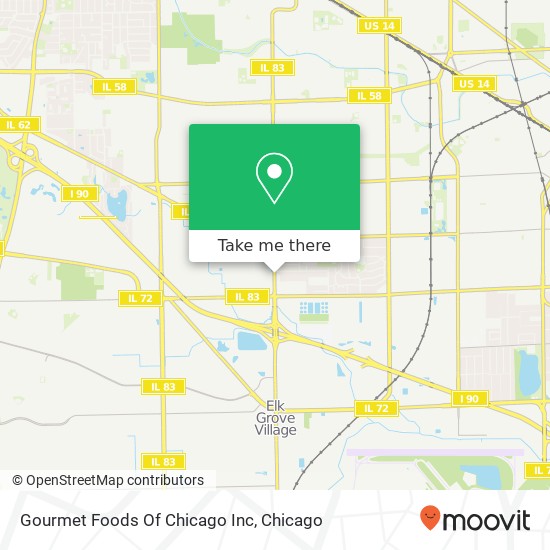 Mapa de Gourmet Foods Of Chicago Inc