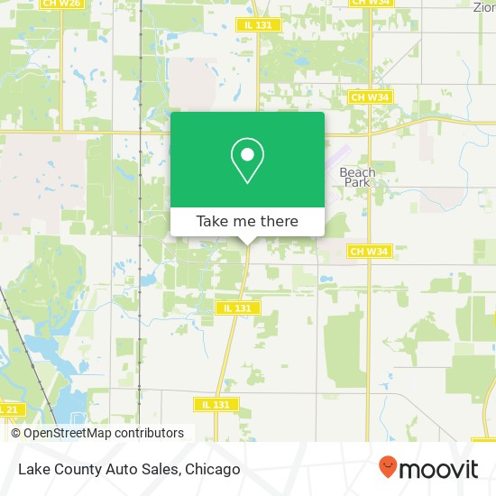 Lake County Auto Sales map
