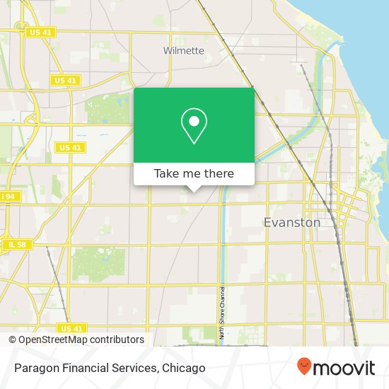 Paragon Financial Services map