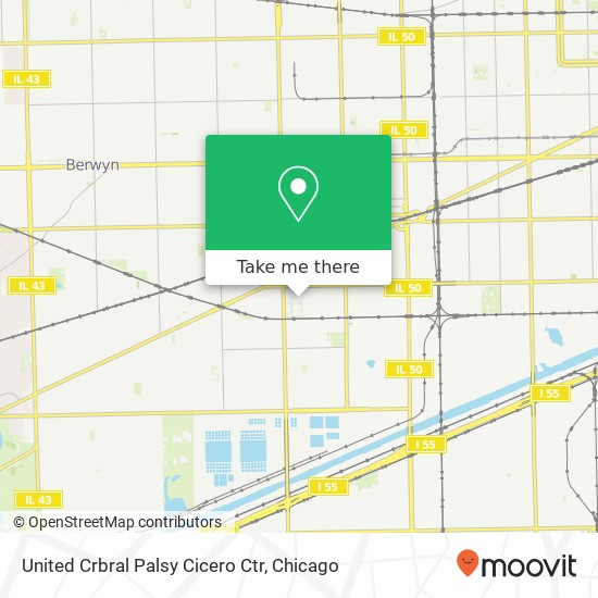 United Crbral Palsy Cicero Ctr map