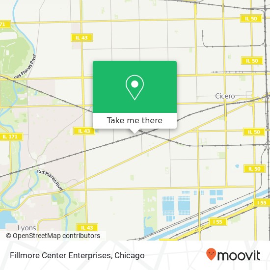 Fillmore Center Enterprises map