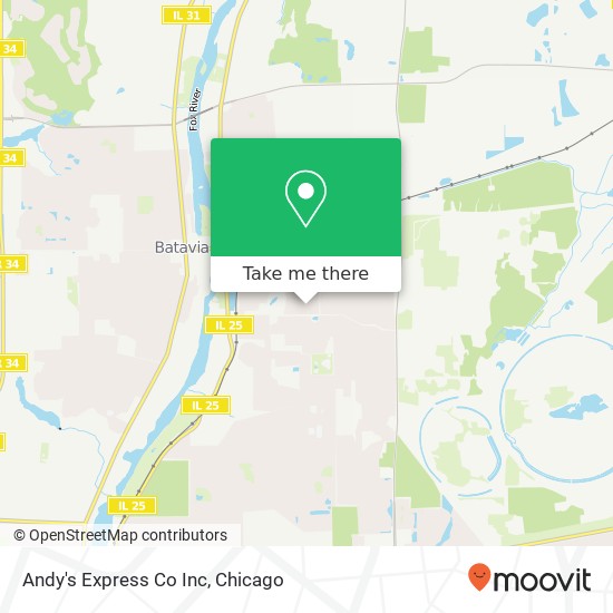Andy's Express Co Inc map