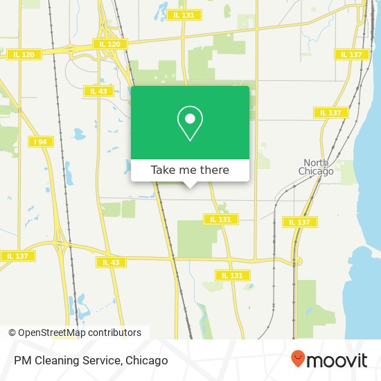 PM Cleaning Service map