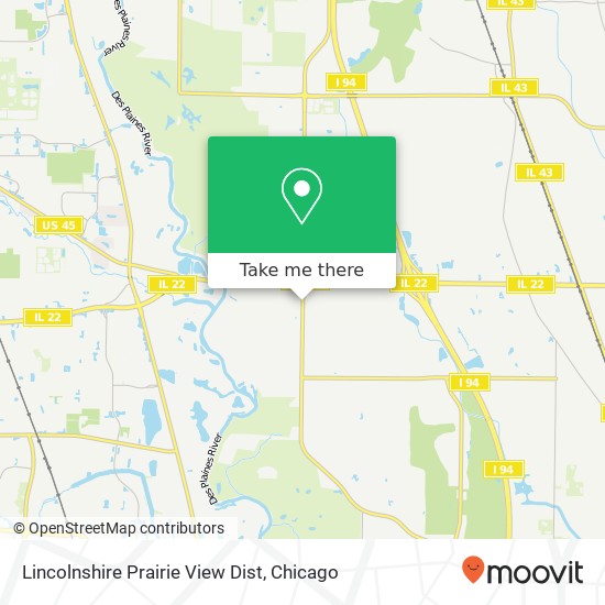 Mapa de Lincolnshire Prairie View Dist