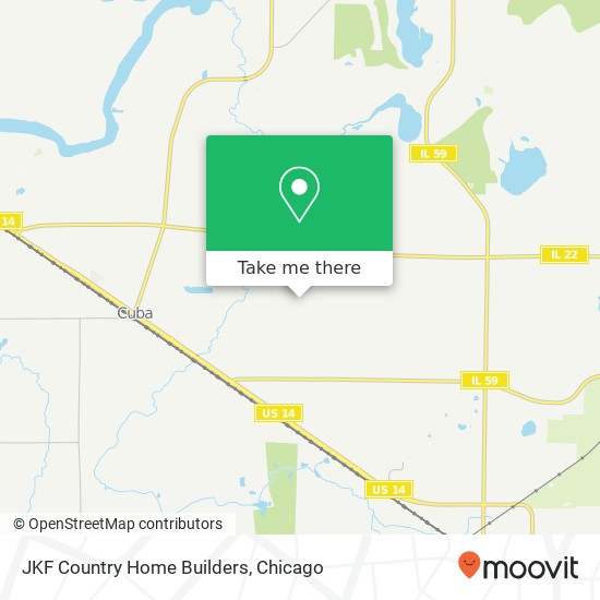 JKF Country Home Builders map