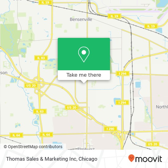 Thomas Sales & Marketing Inc map