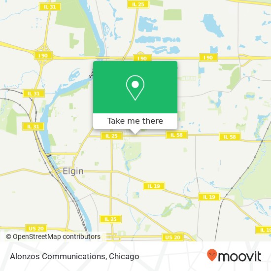 Alonzos Communications map