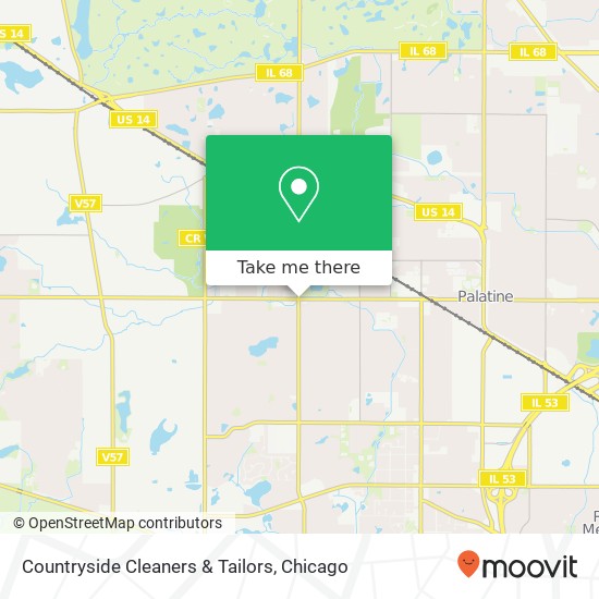 Countryside Cleaners & Tailors map