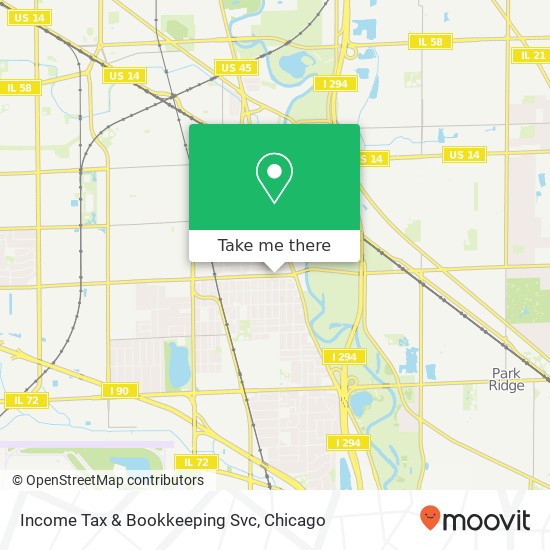 Income Tax & Bookkeeping Svc map