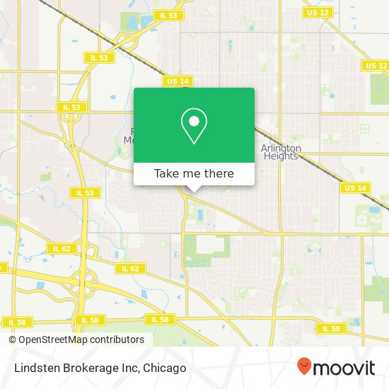 Lindsten Brokerage Inc map