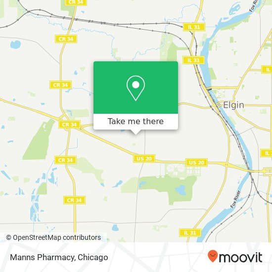 Mapa de Manns Pharmacy