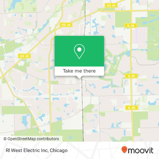 Rl West Electric Inc map