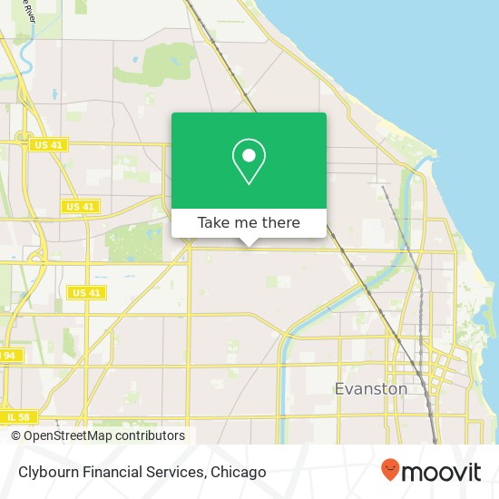 Clybourn Financial Services map