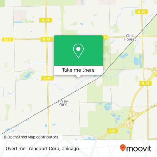Mapa de Overtime Transport Corp