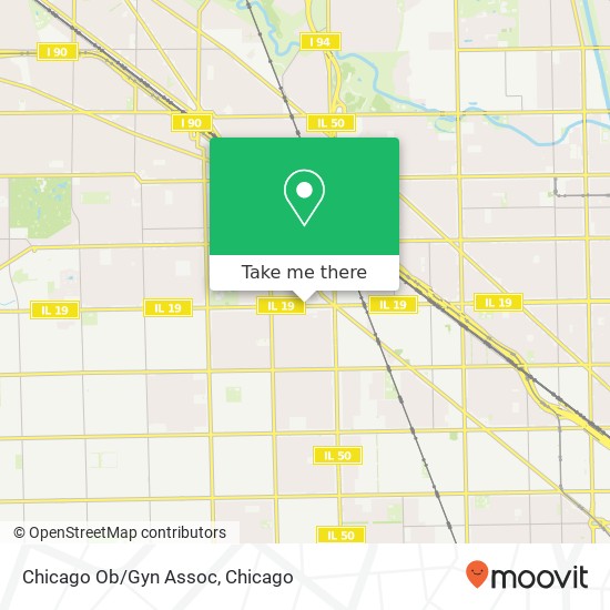Chicago Ob/Gyn Assoc map