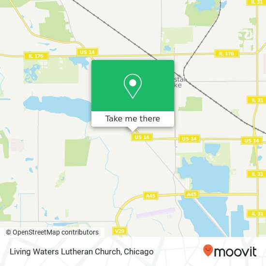 Living Waters Lutheran Church map