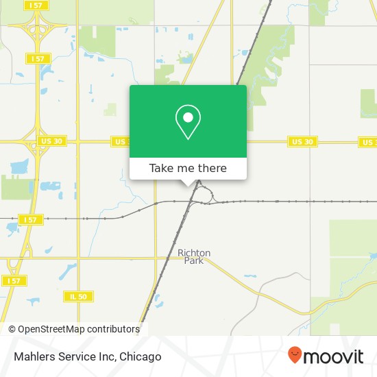 Mahlers Service Inc map