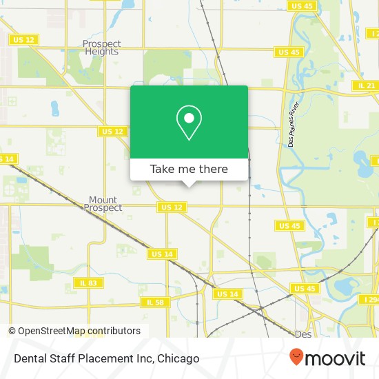Dental Staff Placement Inc map